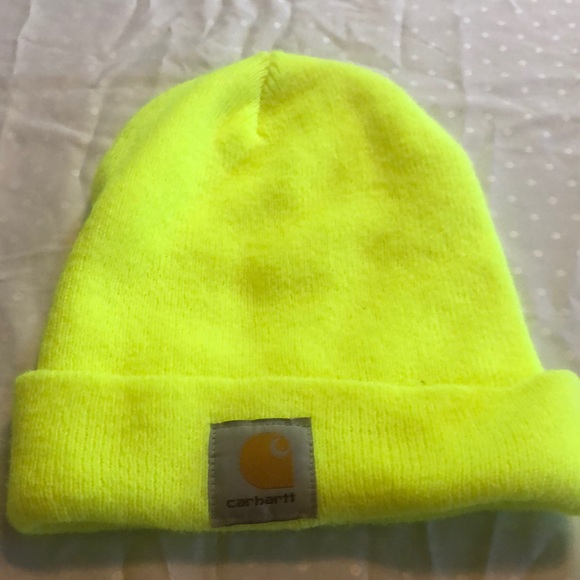 Carhartt neon toboggan safety high vise cap - Picture 2 of 4